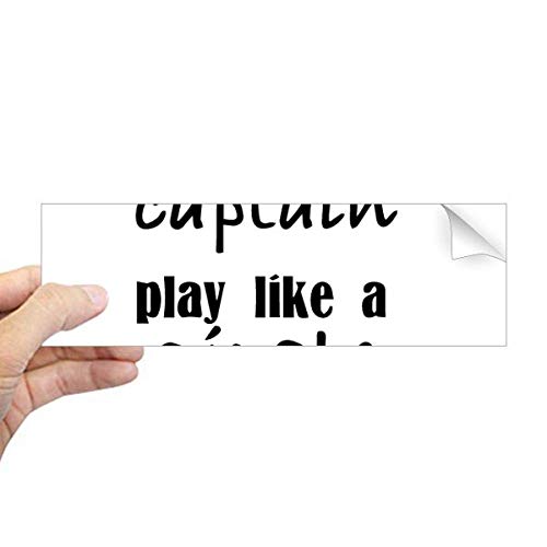 Sticker fenêtre Capitaine Play Like Pirate pour décorer une chambre