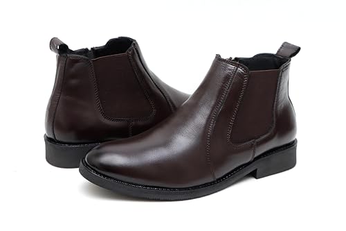 Image of ARAMISH Men's Genuine Leather Chelsea Boots