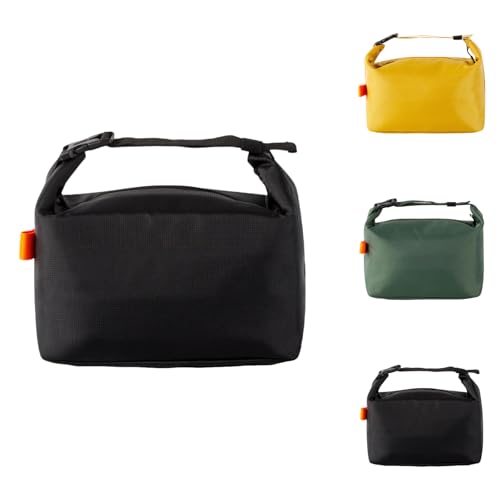 SUOXU Insulated Lunch Bag Leak Proof Thermal Lunch Tote for Adults Kids - Large Capacity Water Resistant Cooler Bag for Work, School, Picnic & Travel (Black)