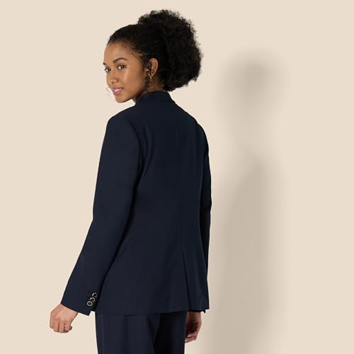 Amazon Essentials Women's Regular-Fit Woven Single-Breasted Blazer3