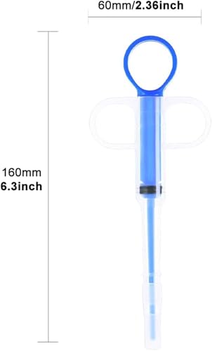 RODISHOMM 3 Stück Tablettenverabreichung Feeder, Pillenwerfer für Katzen, Medikamenten Feeder für kleine Hunde, Tablettenpusher für Haustiere, Tabletten Shooter für Katzen und kleine Hunde