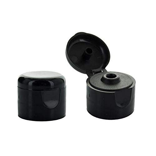 Flip top cap 24/410 for Plastic Bottles - Pack 50pcs - Black