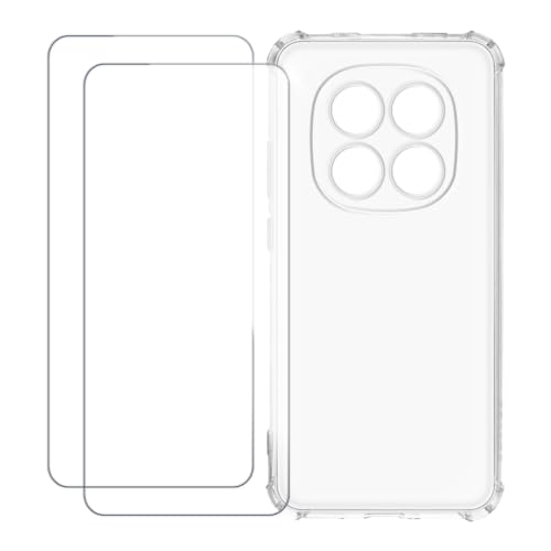 UOGNADGD Xiaomi Redmi Note 15 Pro 5G China �Ƃ̌݊������� �J�X�^���J���t���P�[�X�{�����K���X�ی�t�B����2���t�� ? �Ռ��z�������h�~ (�N���A)