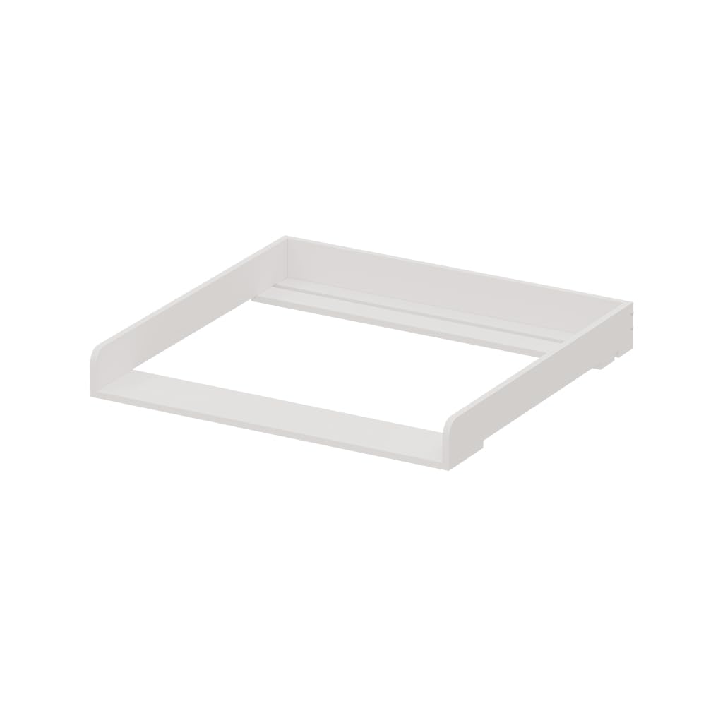 Oskar-Store Vicco Wickelaufsatz, Weiß, 80 x 76 cm für die Kommode, zur sicheren Befestigung auf handelsüblichen Kommoden