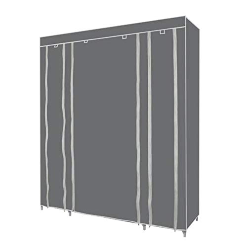 Armario de tela portátil de 170x150 cm organizador de ropa 4