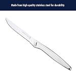 HENCKELS 6 Piece Kitchen Steak Knife Set, Premium Silver, Stainless Steel Serrated Cutlery Set, German Engineered Informed by 100+ Years of Mastery