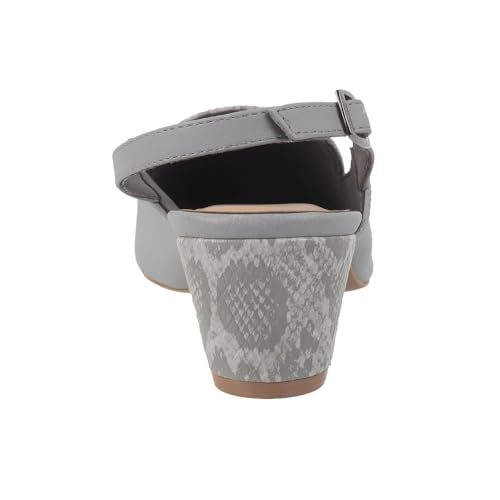 Image of Mochi Women Synthetic Leather Claasic Block Heel Backstrap Sandal