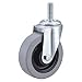 Swivel Stem Caster, Polyurthn, 4 in, 350 lb