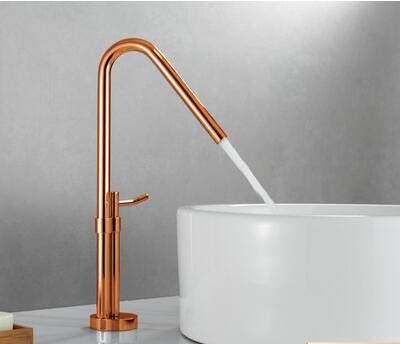 Mitigeur lavabo en laiton noir et chrome pour eau chaude et froide