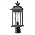 FEMILA Dusk to Dawn Outdoor Post Light, Waterproof Pole Lantern Light Fixture, Exterior Lamp Posts Outdoor Lighting for Garden Patio Yard Pathway Driveway, Clear Glass Panel, 4FD54P-PC BK