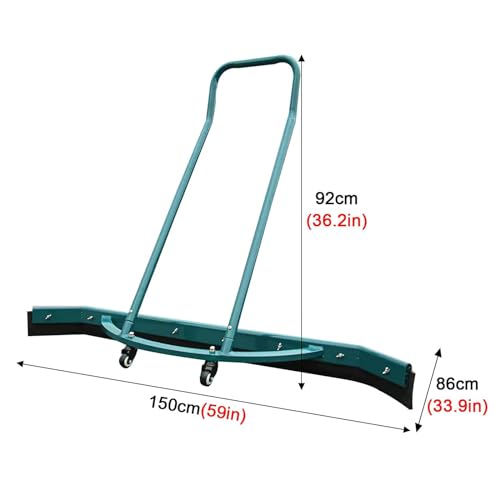 Poussoir d'eau de sol en alliage d'aluminium durable pour surfaces extérieures - 8