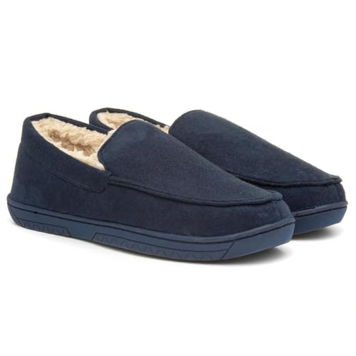 The Slipper Company Mens Navy Full Slipper - Size 10 UK - Blue - Image 6