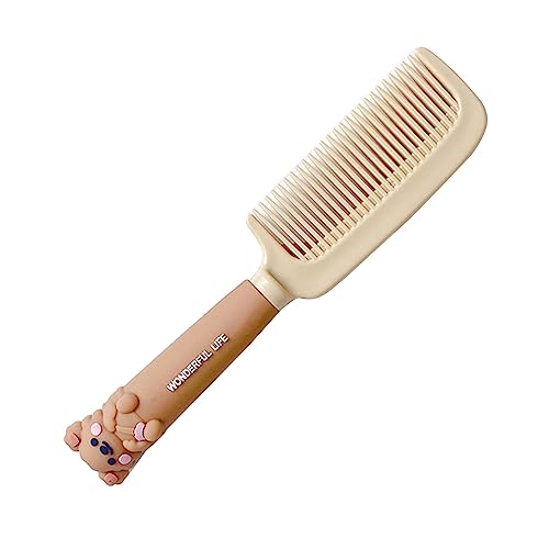 Finest-Teeth Children's Hair Comb & Brush Set for Newborns to Infant Girls with Long Teeth for Cleaning & Massage