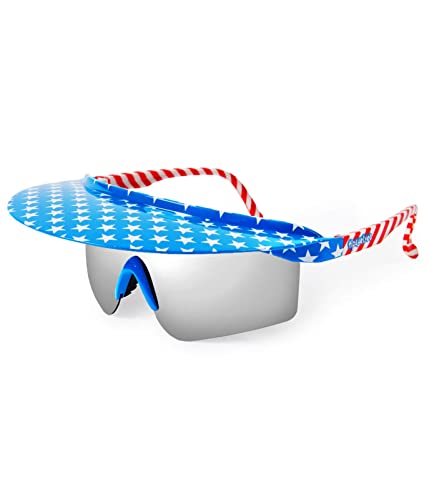 Tipsy Elves Sunglasses - Retro Sport Performance Shades - Colorful UV400 Protection Mirrored Lens Polarized and Non-Polarized