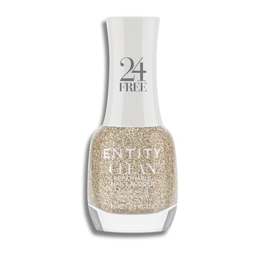 Entity Clean - Pintauñas de Color Breathable | Esmalte de Uñas Secado Rapido y Efecto Gel | Pinta Uñas Larga Duración y Fortalecedor | Esmalte Sin Tóxicos, Natural y Vegano (Truth Be Gold)