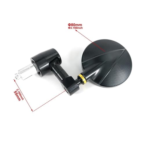 Espejos laterales manillar motocicleta para Ducati Monster 797 y 1100 5