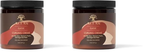 As I Am Curling Creme - 8 ounce (Classic Collection) - Lightweight Curl & Coil Definer - Hi-Definition and Shine (Pack of 2)