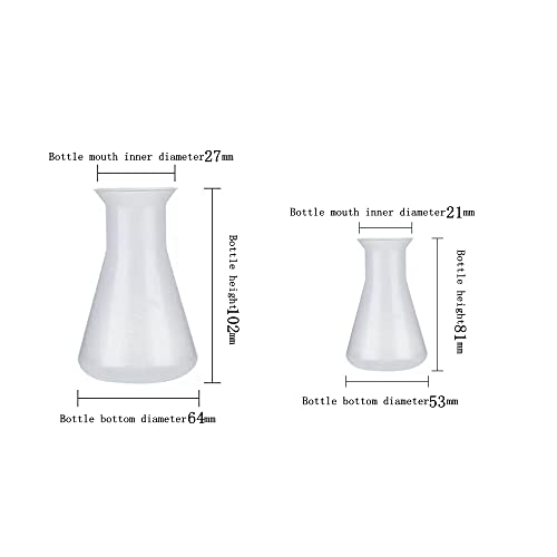 Faduoali 303 Plastic Erlenmeyer Flask 50Ml 100Ml Laboratory Chemical Erlenmey Students Kids Education Learning Tool thumb #3