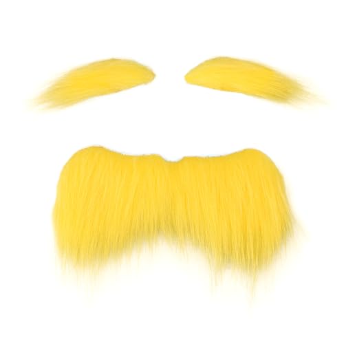 ALMHH Yellow Mustache Eyebrows