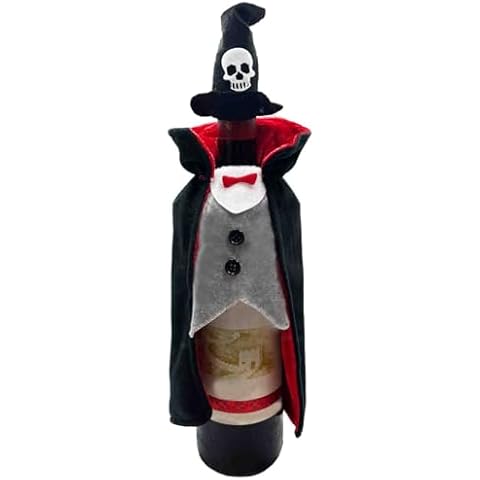 VANSUN Halloween Wine Bottle Cover Decoration, Halloween Home Decor, Dracula Wine Cover, Vampire Wine Holder, Halloween Wine Gifts,Holloween Party Decorations Cover