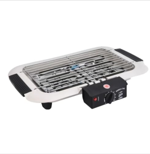 barbecue intérieur/extérieur antiadhésif sans fumée, double tube 2000 W, portable, haute...