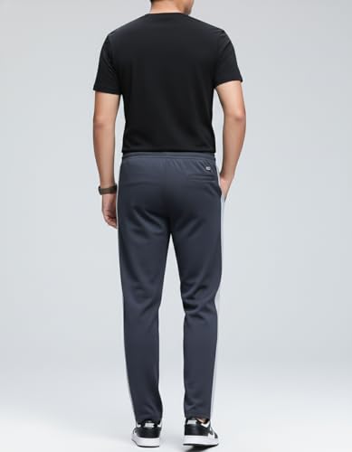 Image of Mack Jonney Men's Striped Track Pants | Side Stripe Design | Regular Fit | Casual & Athleisure Wear |Pack of 1-MMJ-27