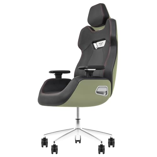Thermaltake Argent E700 Real Leather Gaming Chair (Matcha Green) Design by Studio F. A. Porsche, GGC-ARG-BMLFDL-01