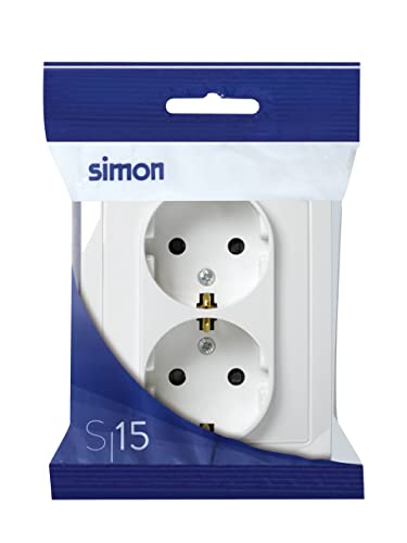 Simon F1591459030 Double Base Plug White - Image 3