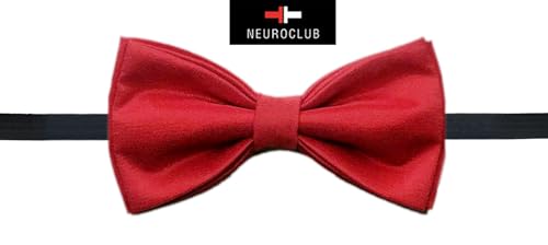 Image of Bow Tie for Men Classic Solid Colour Pre-Tied Satin Formal Tuxedo Bowtie Adjustable Length Clip on Design for Adults Elegant Double Fold Ties for Boys and Men's Party Accessories