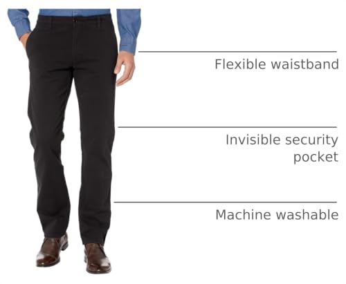 DOCKERS® Men's Straight Fit Ultimate Chino with Smart 360 Flex (Regular and Big & Tall), Black, 34W x 30L - image 4