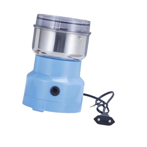 perfk Moulin électrique Multifonctionnel pour épices et Grains Secs En Acier Inoxydable, Bleu