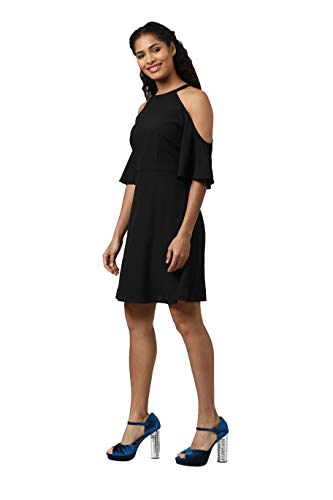 Image of Harpa Women's Polyester Fit and Flare Knee-Length Dress Pack of 1