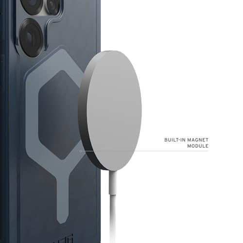 Image of Urban Armor Gear Thermoplastic Polyurethane UAG Essential Armor Rugged Slim Fit Shockproof Protective Case /Cover Designed for Galaxy S25 Ultra 5G (2025), Magnetic Charging Compatible-Cloud Blue