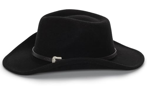 Cowboy Hat for Boys Girls Western Felt Fedora Hat for Kids 3-6 Years2