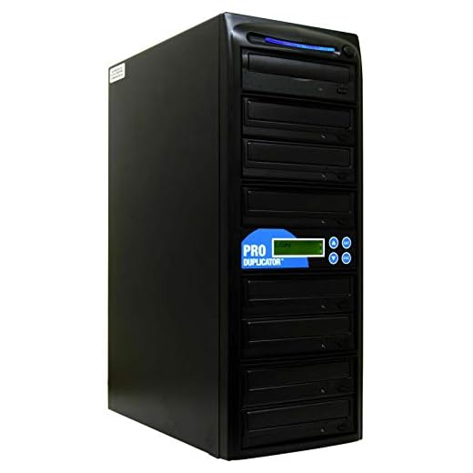 Produplicator 1 to 7 24X Burner M-Disc Support CD DVD Duplicator - Standalone Copier Duplication Tower