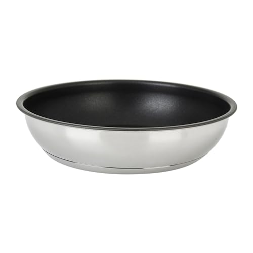 Sitram 715016 Poêle Inox amovible Gamme SITRAMOVIBLE ARPEGE Ø 20 cm H 4,5 cm - Revêtement intérieur anti-adhésif sans PFOA - Tous feux dont induction -...