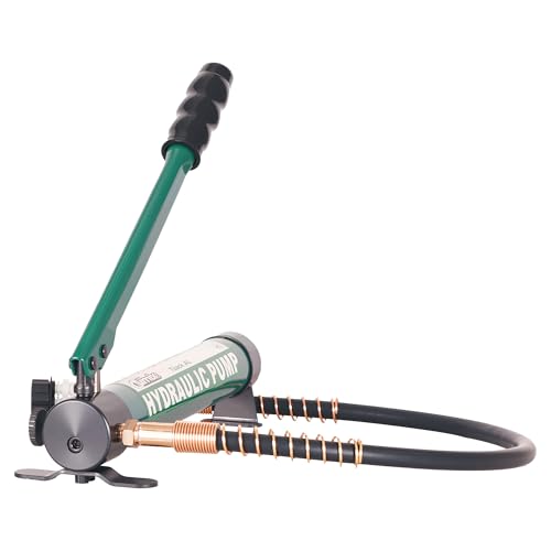 Image of UTZIKOHydraulic Hand Pump 400cc 10000Psi Portable Hydraulic Cylinder Single Acting for Separate Type Hydraulic Tools Oil Capacity 700cc Ideal for Hydraulic Lifting Application