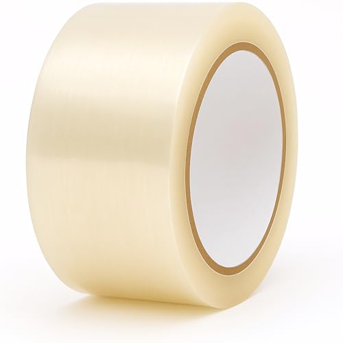 Share the Love Clear Packing Tape 2 Inch x 50 Yards | Strong Heavy Duty Packaging Tape for Shipping Moving Boxes Storage and Office Supplies [1 Roll]