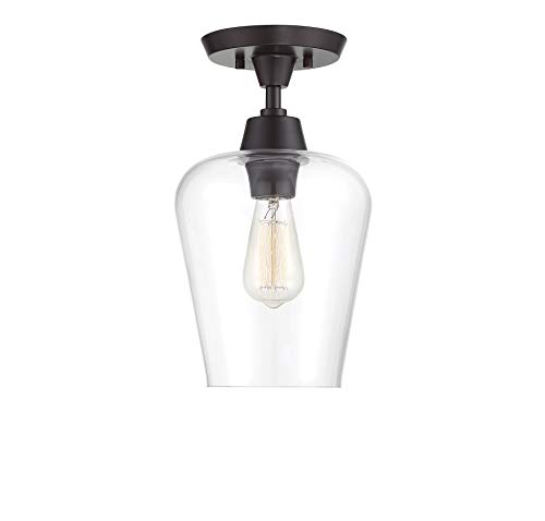 Savoy House 6-4037-1-13 Octave 1-Light Semi-Flush in an Oil Rubbed Bronze Finish (8 W x 14 H)