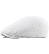 Men's Breathable Flat Cap Summer Straw Newsboy Hat 31uQp26qGbL. AC SR166,182