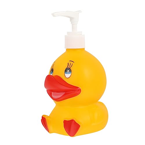 FONDOTIN 1Pieza Botella De Viaje De Dibujos Animados Pato Amarillo Manos Botella Vacía para Jabón y Loción para Uso Diario