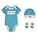 Produktbild Levi's Kids Unisex LHN Batwing Onesie HAT Bootie Box-Sets, Aqua, 0-6 Monate