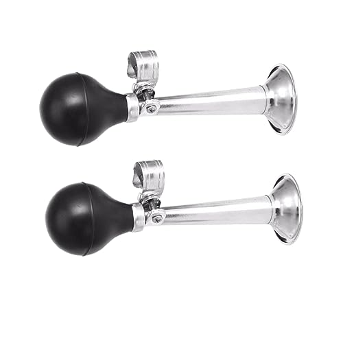 SUPVOX Loud Bike Horn 2pcs 9 Inch Air Horns Alarm Bell for Bicycle Iron Handlebar for Mountain Biking