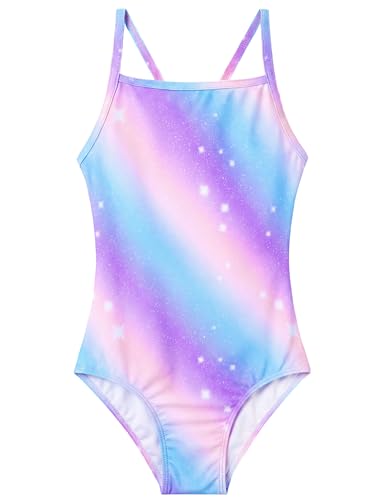 Image of Girls Swimsuits One-Piece Bathing Suits Multicolor Kids Sport Summer Beach Swimwear for 2-10 Years Old