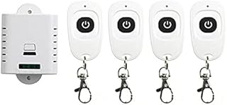 AC85V 110V 120V 220V 250V 1CH Wireless Remote Control Switch System Receiver & 4pcs one-Button Waterproof Remote 315mhz/433mhz