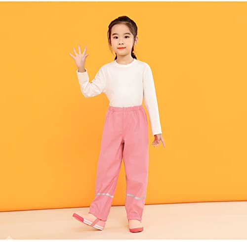 Boys Girls Waterproof Rain Pants Unisex Kids Rain Pants Children Rainwear Waterproof and Windproof 6-7 Years3