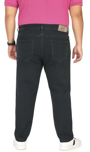 Image of Pluss Tribe - Plus Size Jeans for Men - Denim Jeans - Ideal for Casual, Office Available Sizes : 40 to 52