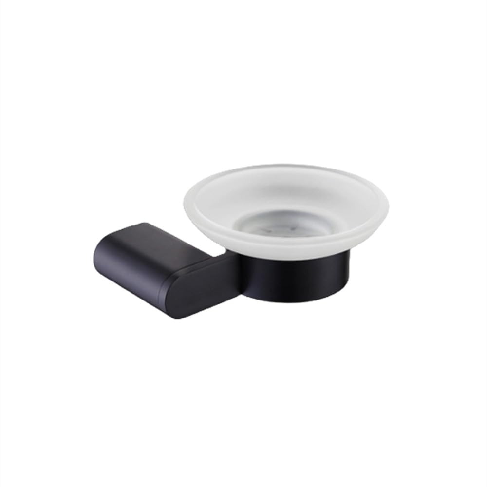 Accessoires salle de bain noir support serviette étagère murale inox