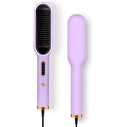 Plancha de pelo multifunción YOTAYORA con pantalla LCD y peine alisador de iones negativos Cover