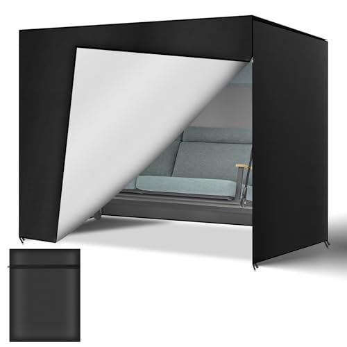 AOOWU Housse de Protection Balancelle de Jardin 3 Places Bâche Étanche 220 * 135 * 170CM, Imperméable et Anti-UV
